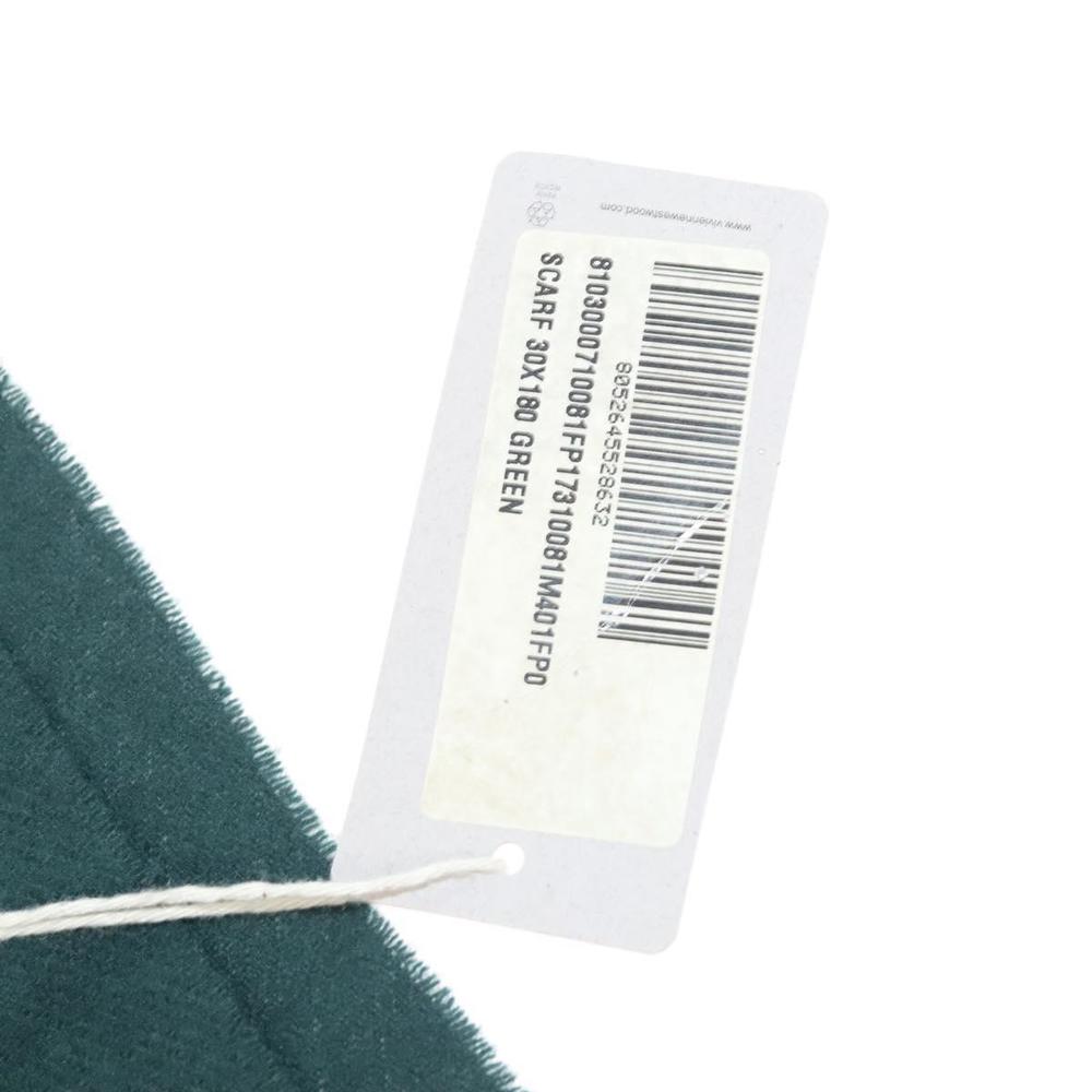 Vivienne Westwood Scarf Wool Green Auth am8369 - Picture 13 of 13